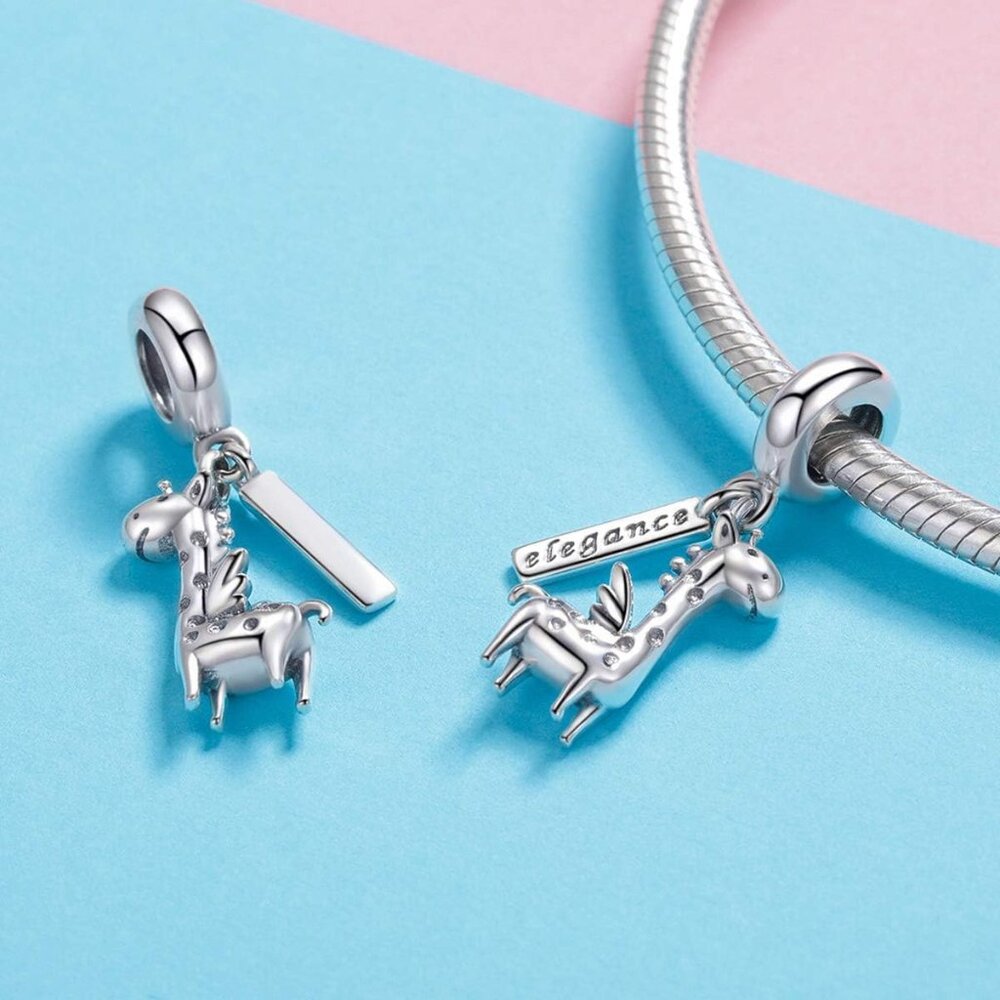 Sterling Silver Giraffe Charm